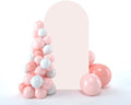 Wedding Arch Backdrop Stand Cover, 6FT Double Sided Stretchy Arch Cover Fitted Wedding Birthday Party Banquet