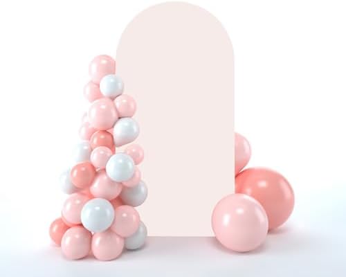 Wedding Arch Backdrop Stand Cover, 6FT Double Sided Stretchy Arch Cover Fitted Wedding Birthday Party Banquet