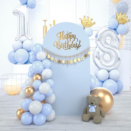 Wedding Arch Backdrop Stand Cover, 6FT Double Sided Stretchy Arch Cover Fitted Wedding Birthday Party Banquet, alternate view