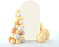 Wedding Arch Backdrop Stand Cover, 6FT Double Sided Stretchy Arch Cover Fitted Wedding Birthday Party Banquet