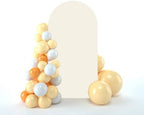 Wedding Arch Backdrop Stand Cover, 6FT Double Sided Stretchy Arch Cover Fitted Wedding Birthday Party Banquet