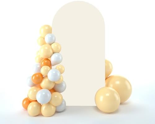 Wedding Arch Backdrop Stand Cover, 6FT Double Sided Stretchy Arch Cover Fitted Wedding Birthday Party Banquet