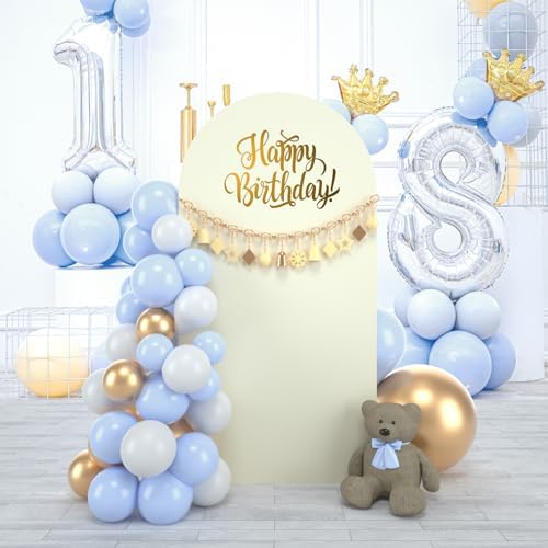Wedding Arch Backdrop Stand Cover, 6FT Double Sided Stretchy Arch Cover Fitted Wedding Birthday Party Banquet, alternate view