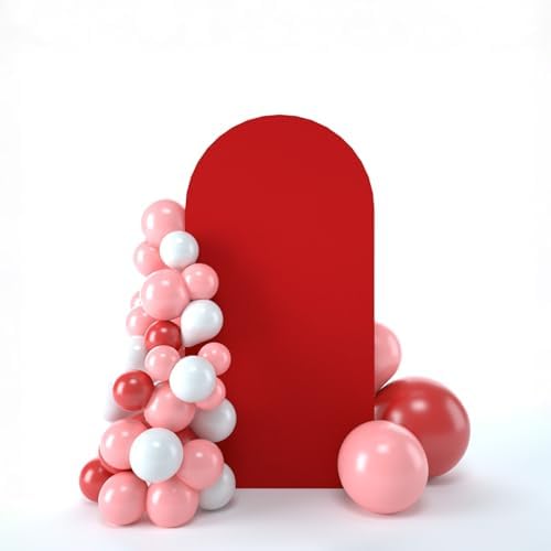 Wedding Arch Backdrop Stand Cover, 6FT Double Sided Stretchy Arch Cover Fitted Wedding Birthday Party Banquet
