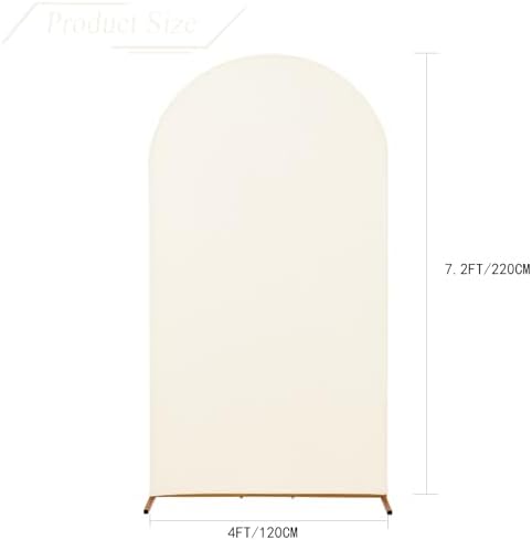 Wedding Arch Backdrop Stand Cover, 7.2FT Double Sided Stretchy Arch Cover Fitted Wedding Birthday Party Banquet, alternate
