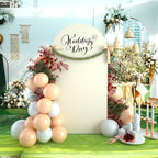 Wedding Arch Backdrop Stand Cover, 7.2FT Double Sided Stretchy Arch Cover Fitted Wedding Birthday Party Banquet, alternate