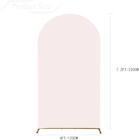 Wedding Arch Backdrop Stand Cover, 7.2FT Double Sided Stretchy Arch Cover Fitted Wedding Birthday Party Banquet, alternate