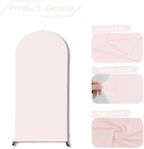 Wedding Arch Backdrop Stand Cover, 7.2FT Double Sided Stretchy Arch Cover Fitted Wedding Birthday Party Banquet, alternate