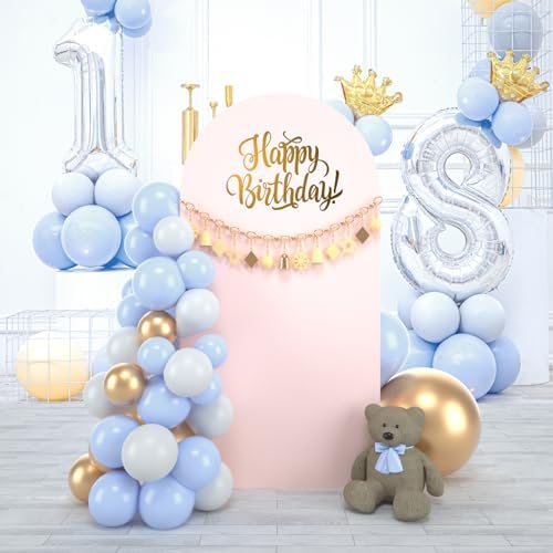 Wedding Arch Backdrop Stand Cover, 7.2FT Double Sided Stretchy Arch Cover Fitted Wedding Birthday Party Banquet, alternate