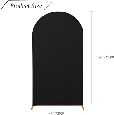 Wedding Arch Backdrop Stand Cover, 7.2FT Double Sided Stretchy Arch Cover Fitted Wedding Birthday Party Banquet, alternate