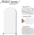 Wedding Arch Backdrop Stand Cover, 7.2FT Double Sided Stretchy Arch Cover Fitted Wedding Birthday Party Banquet, alternate