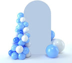 Wedding Arch Backdrop Stand Cover, 7.2FT Double Sided Stretchy Arch Cover Fitted Wedding Birthday Party Banquet
