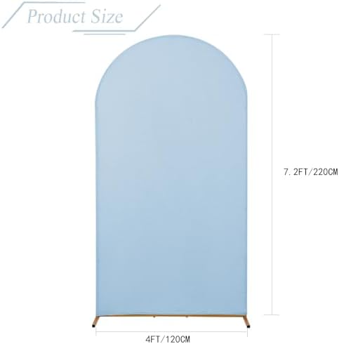 Wedding Arch Backdrop Stand Cover, 7.2FT Double Sided Stretchy Arch Cover Fitted Wedding Birthday Party Banquet, alternate