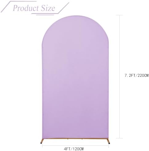 Wedding Arch Backdrop Stand Cover, 7.2FT Double Sided Stretchy Arch Cover Fitted Wedding Birthday Party Banquet, alternate