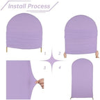 Wedding Arch Backdrop Stand Cover, 7.2FT Double Sided Stretchy Arch Cover Fitted Wedding Birthday Party Banquet, alternate