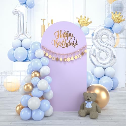 Wedding Arch Backdrop Stand Cover, 7.2FT Double Sided Stretchy Arch Cover Fitted Wedding Birthday Party Banquet, alternate