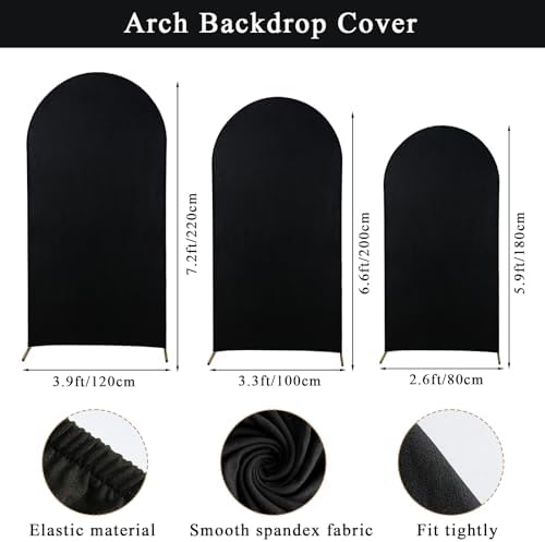 Wedding Arch Backdrop Stand Set Metal Arch Backdrop Stand with Wedding Arch Cover, Wedding Balloon Arch Backdrop, alternate