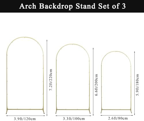 Wedding Arch Backdrop Stand Set Metal Arch Backdrop Stand with Wedding Arch Cover, Wedding Balloon Arch Backdrop, alternate