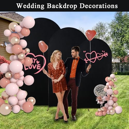 Wedding Arch Backdrop Stand Set Metal Arch Backdrop Stand with Wedding Arch Cover, Wedding Balloon Arch Backdrop, alternate