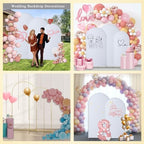 Wedding Arch Backdrop Stand Set Metal Arch Backdrop Stand with Wedding Arch Cover, Wedding Balloon Arch Backdrop, alternate