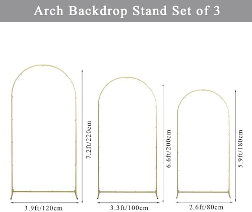 Wedding Arch Backdrop Stand Set Metal Arch Backdrop Stand with Wedding Arch Cover, Wedding Balloon Arch Backdrop, alternate