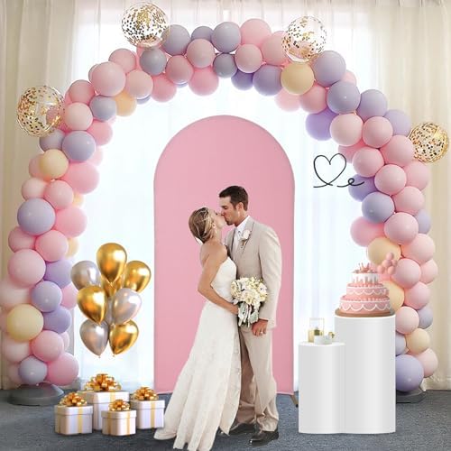 Wedding Arch Backdrop Stand Set Metal Arch Backdrop Stand with Wedding Arch Cover, Wedding Balloon Arch Backdrop, alternate