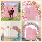 Wedding Arch Backdrop Stand Set Metal Arch Backdrop Stand with Wedding Arch Cover, Wedding Balloon Arch Backdrop, alternate