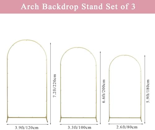 Wedding Arch Backdrop Stand Set Metal Arch Backdrop Stand with Wedding Arch Cover, Wedding Balloon Arch Backdrop, alternate