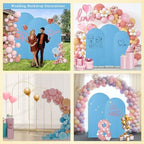 Wedding Arch Backdrop Stand Set Metal Arch Backdrop Stand with Wedding Arch Cover, Wedding Balloon Arch Backdrop, alternate
