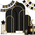 Wedding Arch Backdrop Stand Set Metal Arch Backdrop Stand with Wedding Arch Cover, Wedding Balloon Arch Backdrop