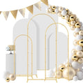 Wedding Arch Backdrop Stand Set Metal Arch Backdrop Stand with Wedding Arch Cover, Wedding Balloon Arch Backdrop