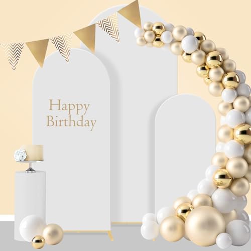 Wedding Arch Backdrop Stand Set Metal Arch Backdrop Stand with Wedding Arch Cover, Wedding Balloon Arch Backdrop, alternate