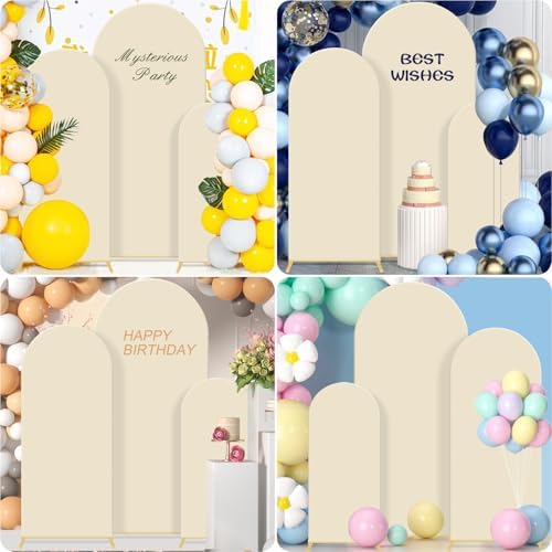 Wedding Arch Backdrop Stand Set Metal Arch Backdrop Stand with Wedding Arch Cover, Wedding Balloon Arch Backdrop, alternate