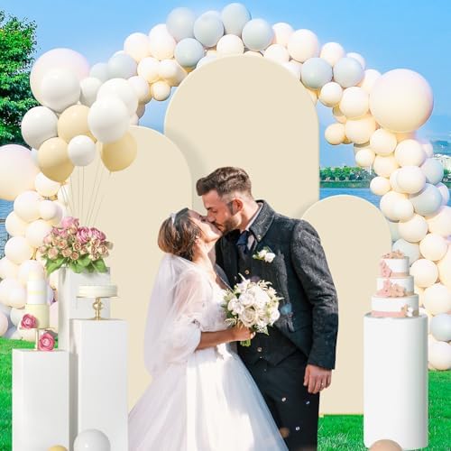 Wedding Arch Backdrop Stand Set Metal Arch Backdrop Stand with Wedding Arch Cover, Wedding Balloon Arch Backdrop, alternate