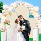 Wedding Arch Backdrop Stand Set Metal Arch Backdrop Stand with Wedding Arch Cover, Wedding Balloon Arch Backdrop, alternate