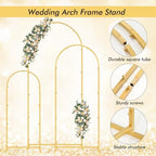 Wedding Arch Backdrop Stand Set Metal Arch Backdrop Stand with Wedding Arch Cover, Wedding Balloon Arch Backdrop, alternate