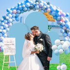 Wedding Arch Backdrop Stand Set Metal Arch Backdrop Stand with Wedding Arch Cover, Wedding Balloon Arch Backdrop, alternate
