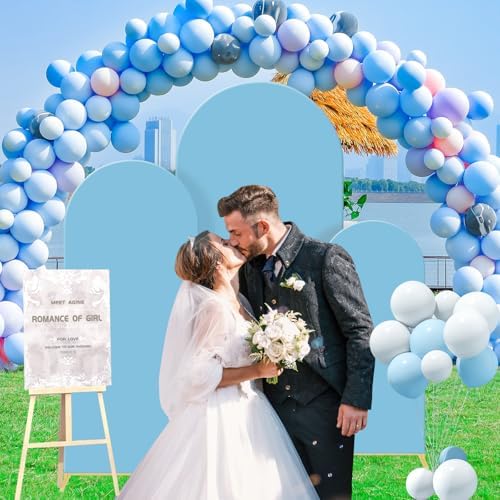 Wedding Arch Backdrop Stand Set Metal Arch Backdrop Stand with Wedding Arch Cover, Wedding Balloon Arch Backdrop, alternate
