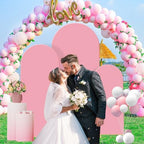 Wedding Arch Backdrop Stand Set Metal Arch Backdrop Stand with Wedding Arch Cover, Wedding Balloon Arch Backdrop, alternate