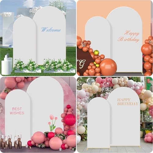 Wedding Arch Backdrop Stand Set Metal Arch Backdrop Stand with Wedding Arch Cover, Wedding Balloon Arch Backdrop, alternate