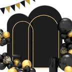 Wedding Arch Backdrop Stand Set Metal Arch Backdrop Stand with Wedding Arch Cover, Wedding Balloon Arch Backdrop