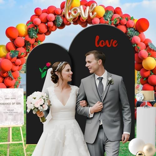Wedding Arch Backdrop Stand Set Metal Arch Backdrop Stand with Wedding Arch Cover, Wedding Balloon Arch Backdrop, alternate