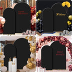 Wedding Arch Backdrop Stand Set Metal Arch Backdrop Stand with Wedding Arch Cover, Wedding Balloon Arch Backdrop, alternate
