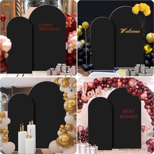 Wedding Arch Backdrop Stand Set Metal Arch Backdrop Stand with Wedding Arch Cover, Wedding Balloon Arch Backdrop, alternate