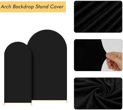 Wedding Arch Backdrop Stand Set Metal Arch Backdrop Stand with Wedding Arch Cover, Wedding Balloon Arch Backdrop, alternate