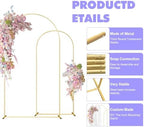 Wedding Arch Backdrop Stand Set of 2 (7.2FT, 6FT) Gold Wedding Balloon Arched Backdrop Stand Square Arch Frame, alternate