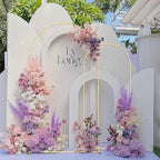 Wedding Arch Backdrop Stand Set of 2 (7.2FT, 6FT) Gold Wedding Balloon Arched Backdrop Stand Square Arch Frame, alternate