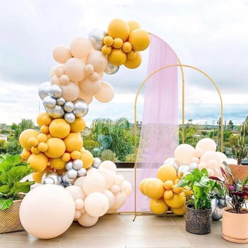 Wedding Arch Backdrop Stand Set of 2 With Black Cover (7.2FT+6FT), alternate view 2