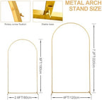Wedding Arch Backdrop Stand Set of 2 With Black Cover (7.2FT+6FT), alternate view 3
