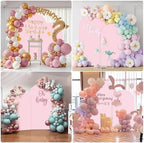Wedding Arch Backdrop Stand Set of 2 With Pink Cover (7.2FT+6FT), alternate view 6